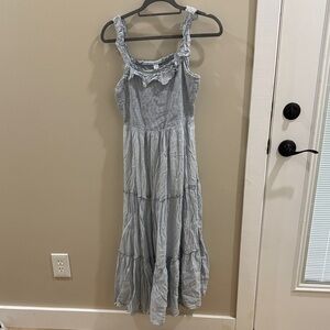 Old Navy Striped blue Maxi Dress